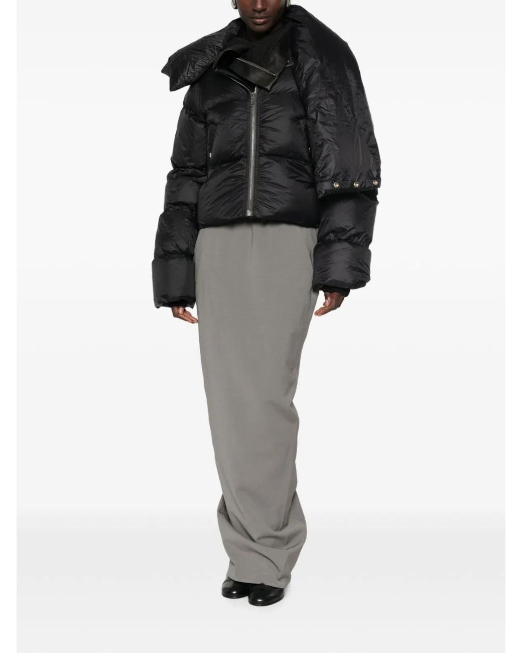 Rick Owens Black Short Down Jacket