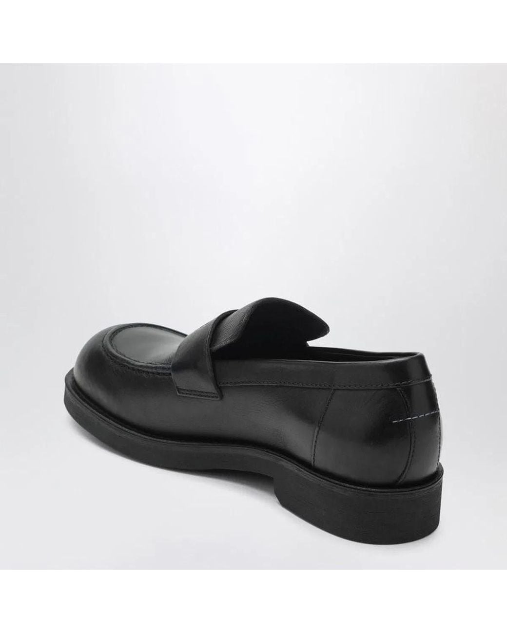 MM6 by Maison Margiela Black Casual Loafers With Distinctive Details for men
