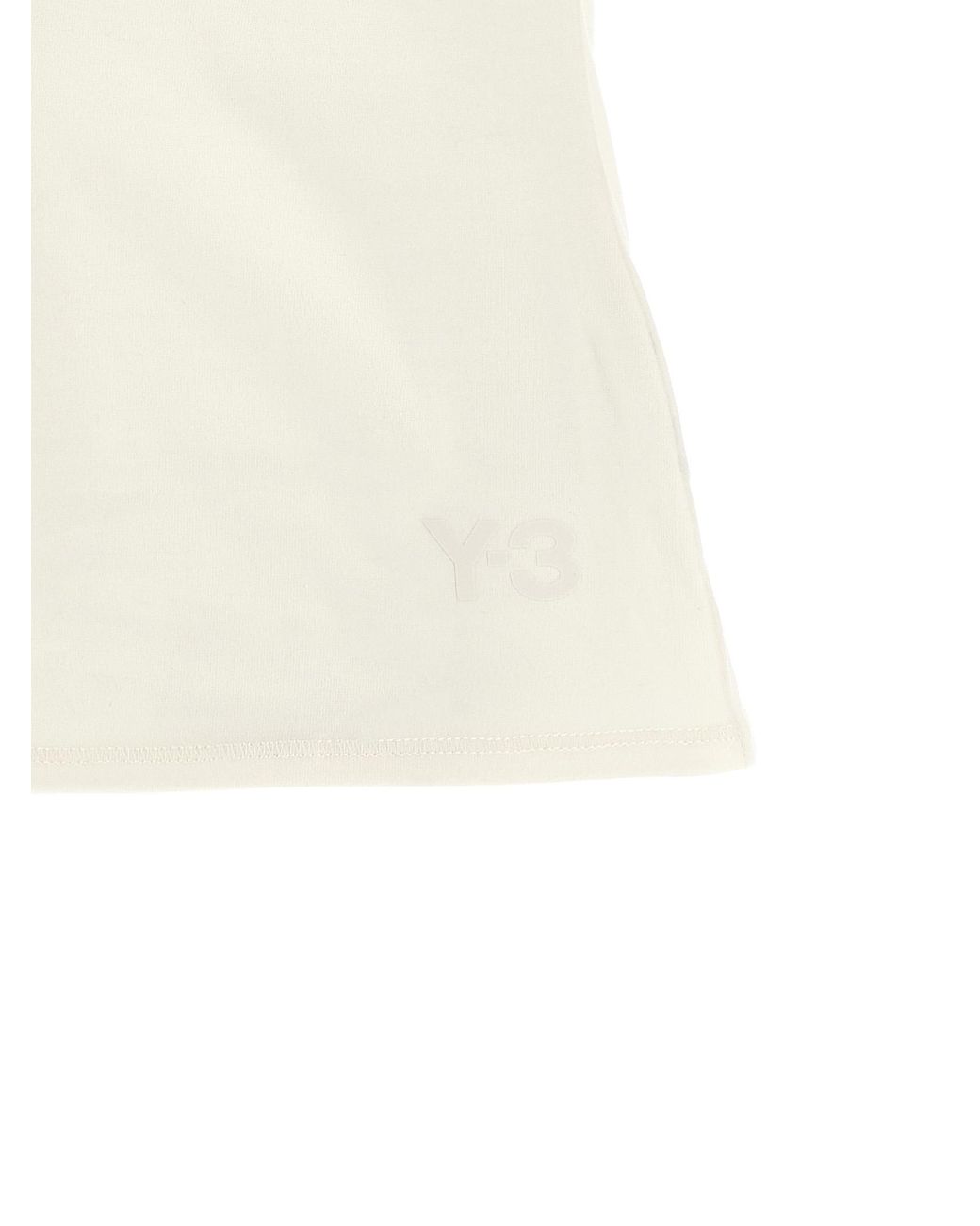 Y-3 White Asymmetric T-Shirt