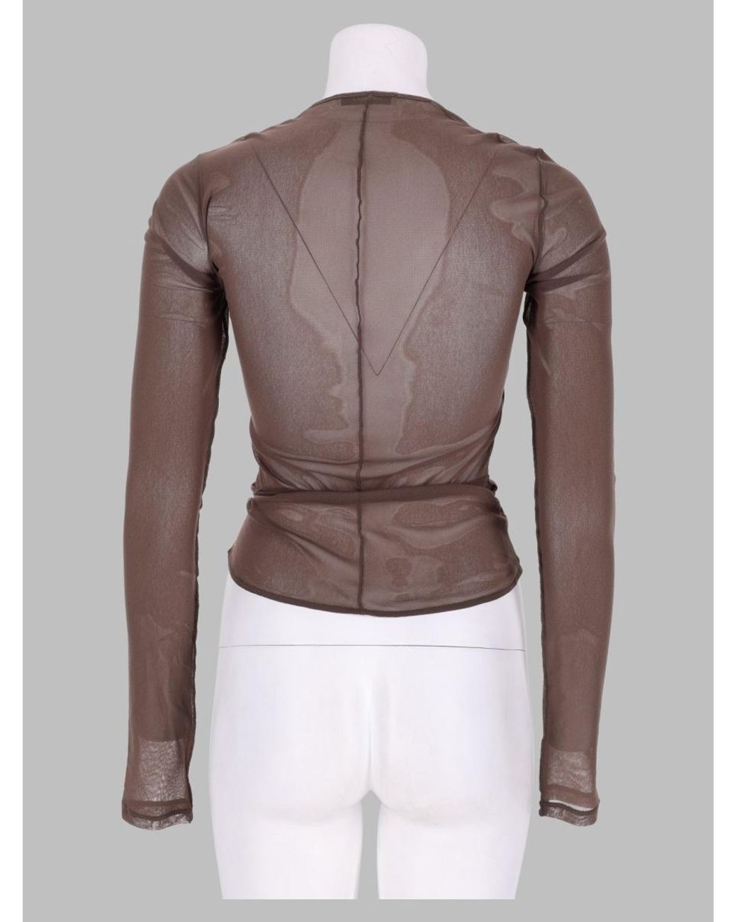 Lemaire Brown 100% Polyamide Top