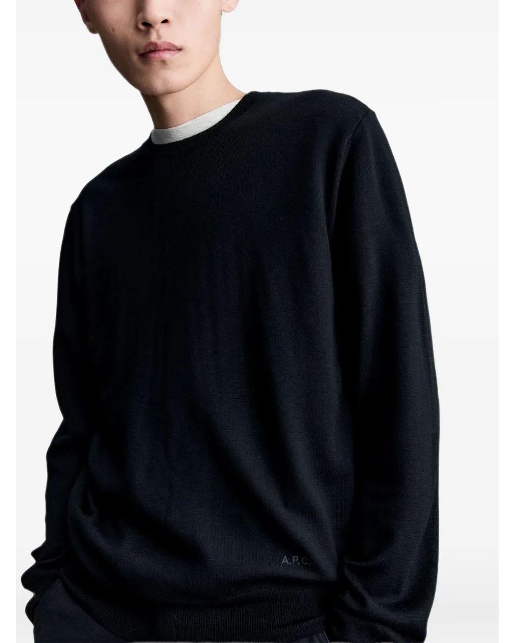 A.P.C. Black Knitwear Matthieu for men