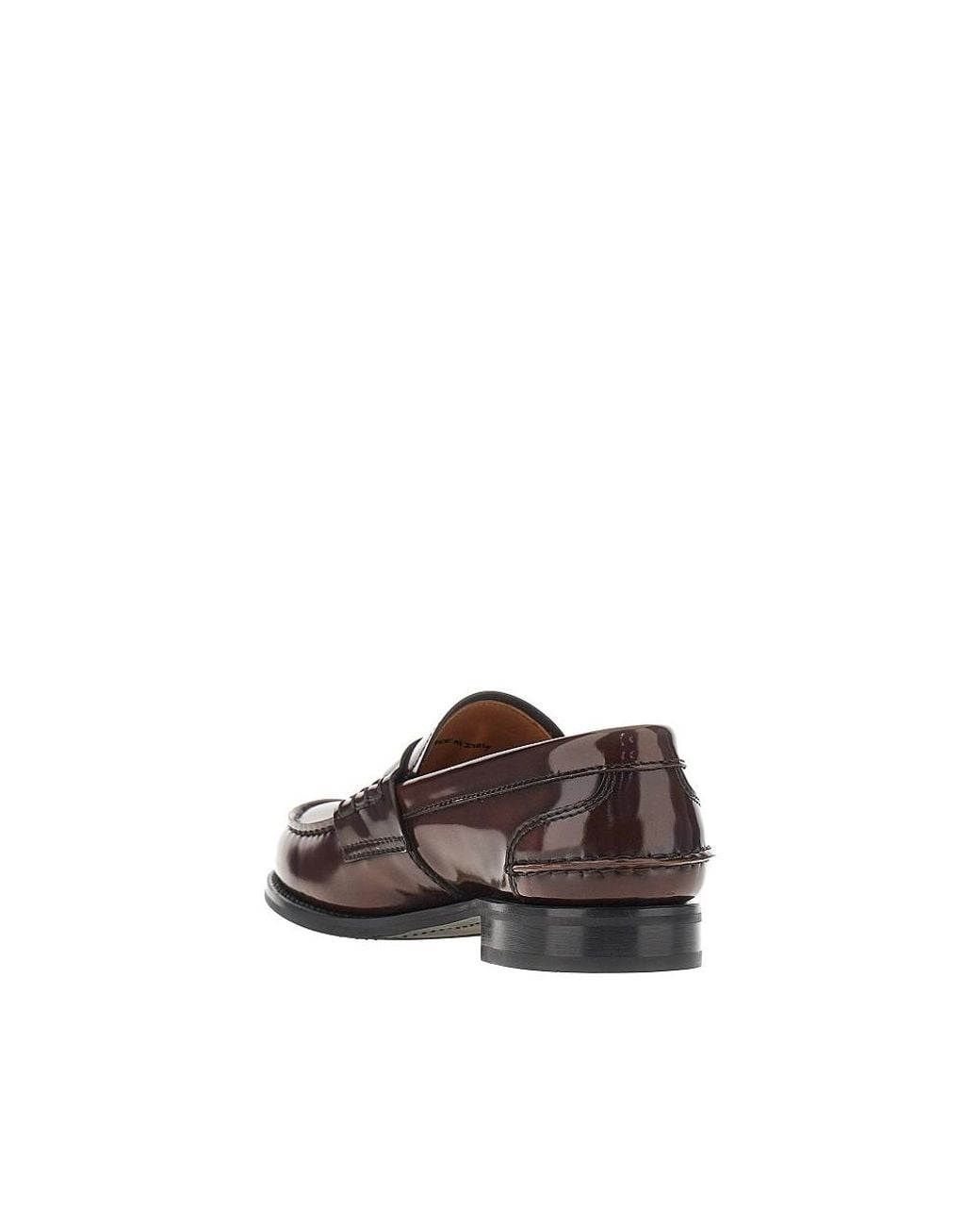 Church's Brown Pembrey W5 Fumé Polished Leather Loafers