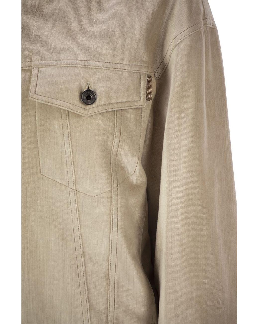 Brunello Cucinelli Natural Padded Shirt