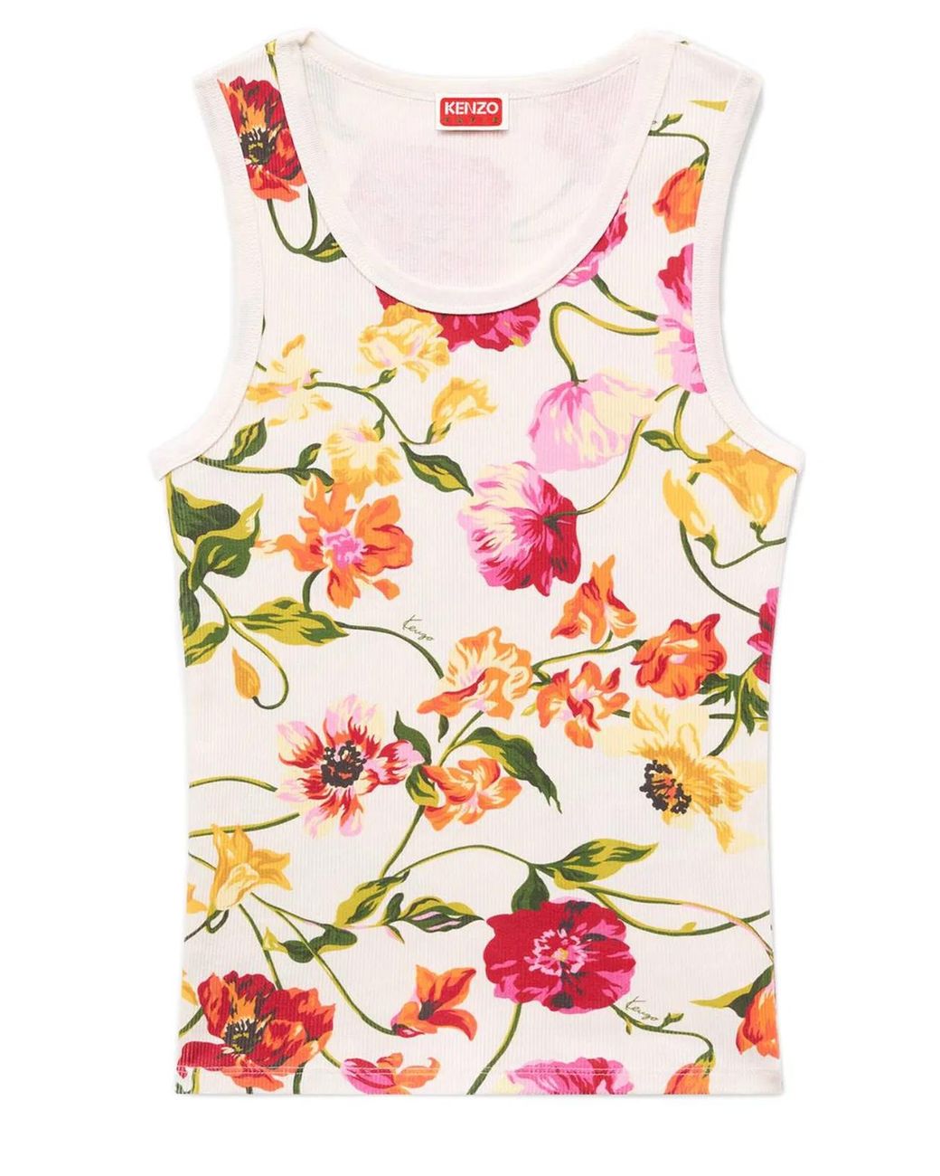 KENZO Pink Floral Tank Top