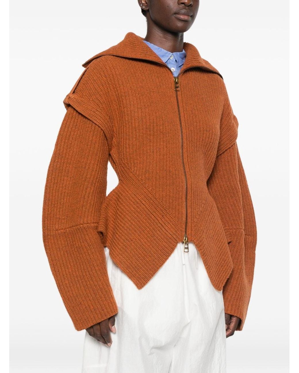 Zimmermann Brown Valiant Wool Cardigan