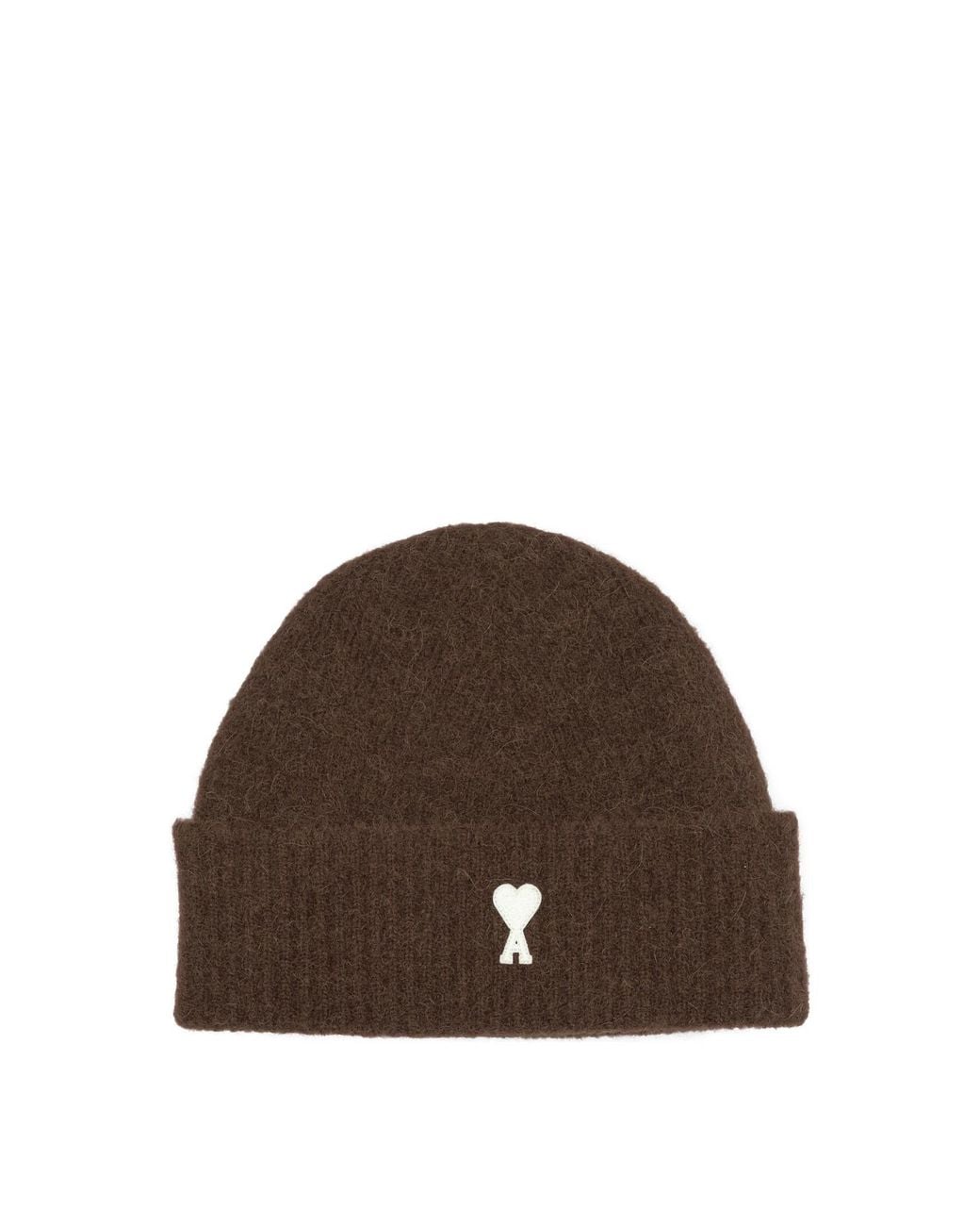 AMI Brown Alpaca Beanie for men