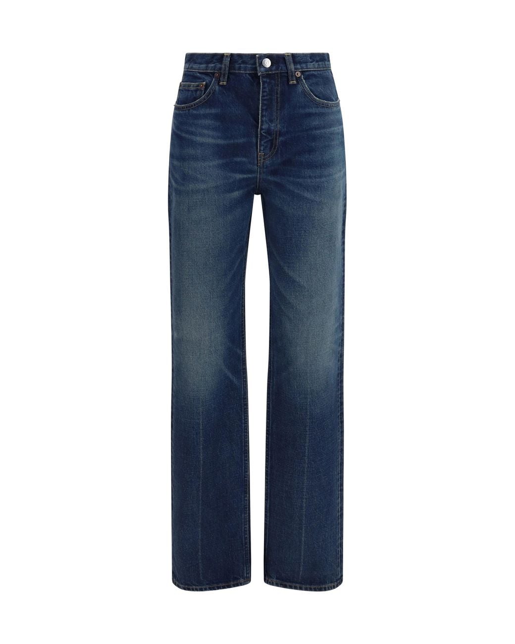 Totême Blue Straight-Leg Denim Jeans