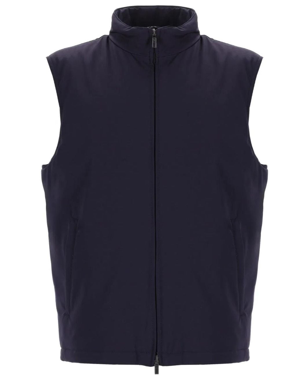 Fay Blue Turtleneck Vest for men