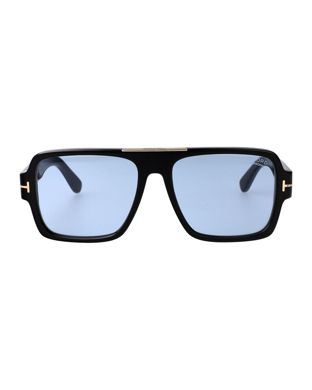 Tom Ford Blue Nero Lucido Blu Acetate Sunglasses for men