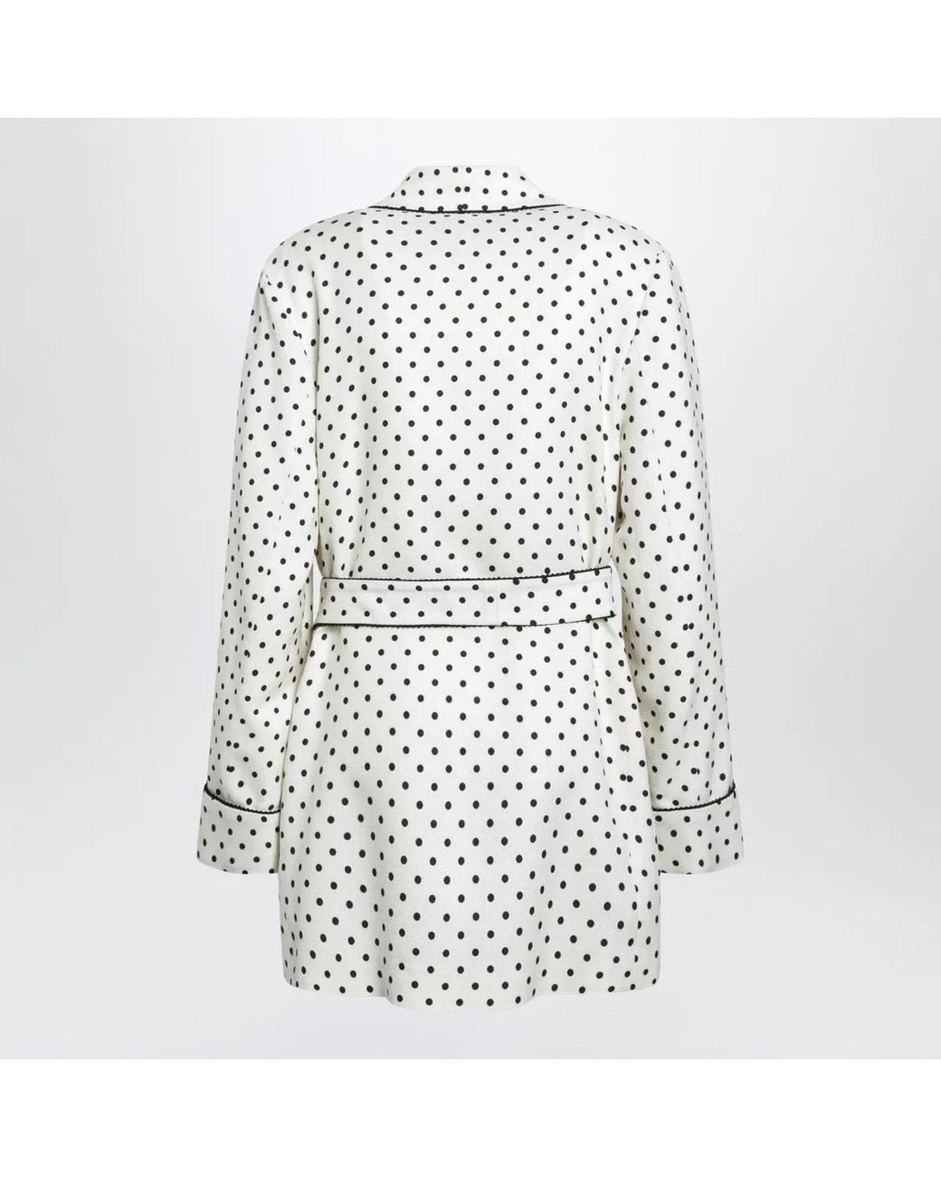 Valentino White Supergrain Jacket With Plusdepois Print