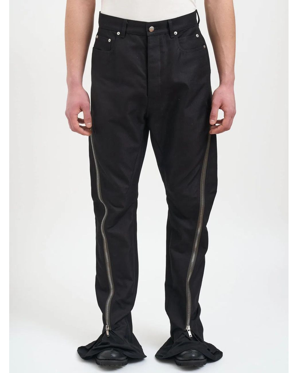Rick Owens Black Pantaloni Bolan Banana for men