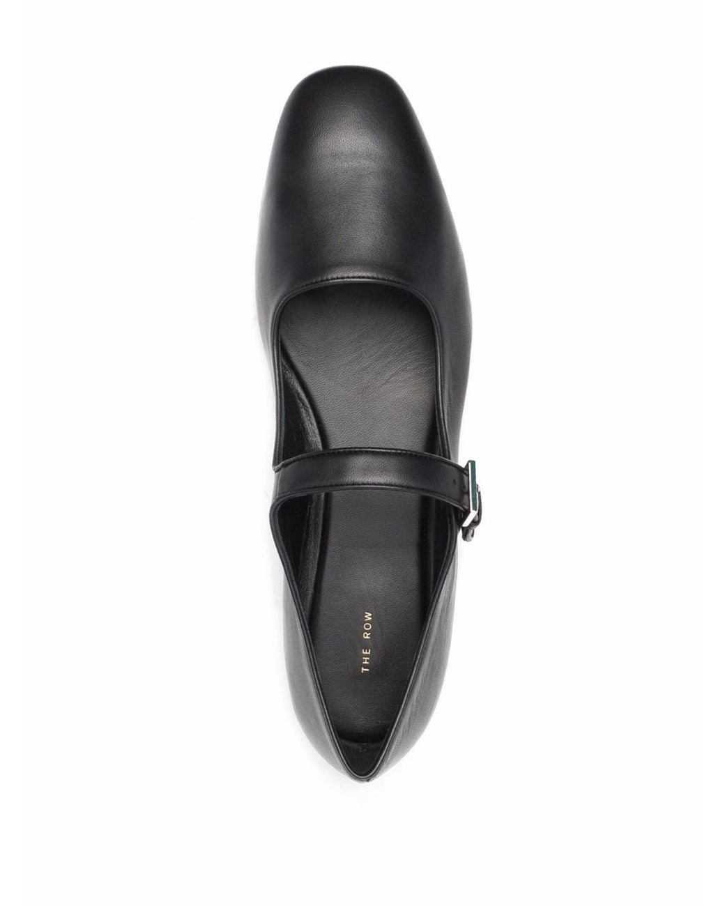 The Row Black Ava Mary Jane Shoes