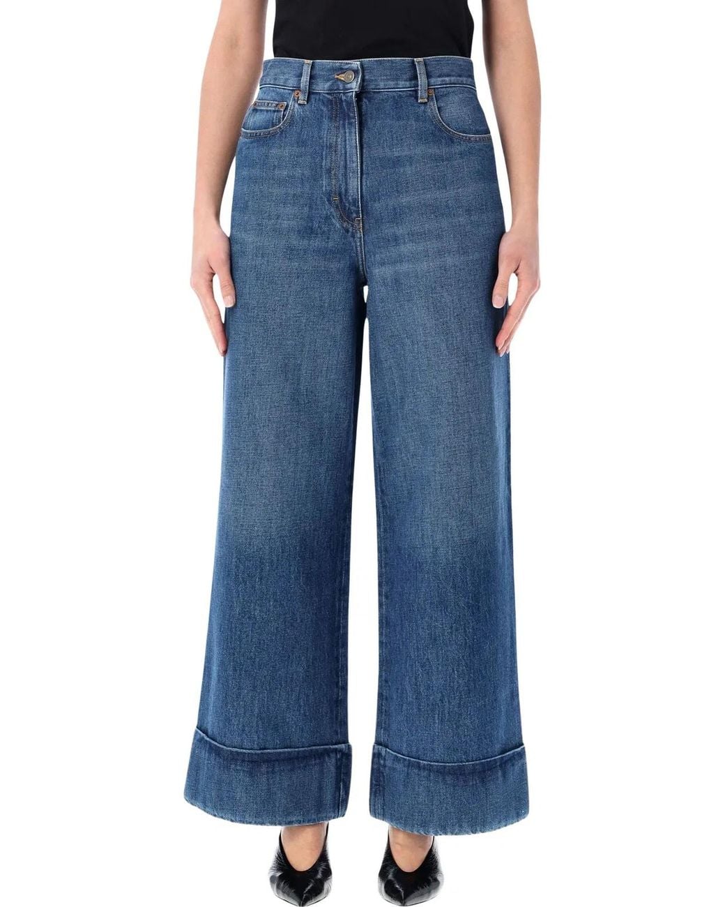 Valentino Blue 5 Pockets Cotton Denim Jeans