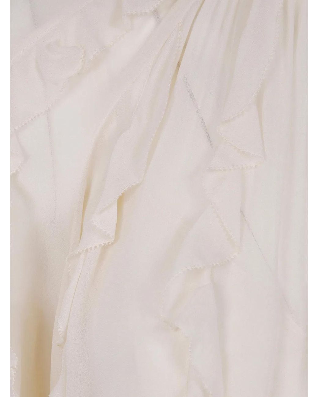 Zimmermann Natural "Frill" Billow Blouse