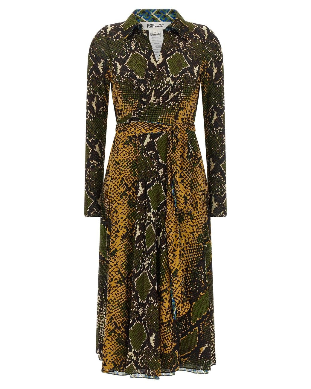 Diane von Furstenberg Green 'Phoenix' Reversible Dress