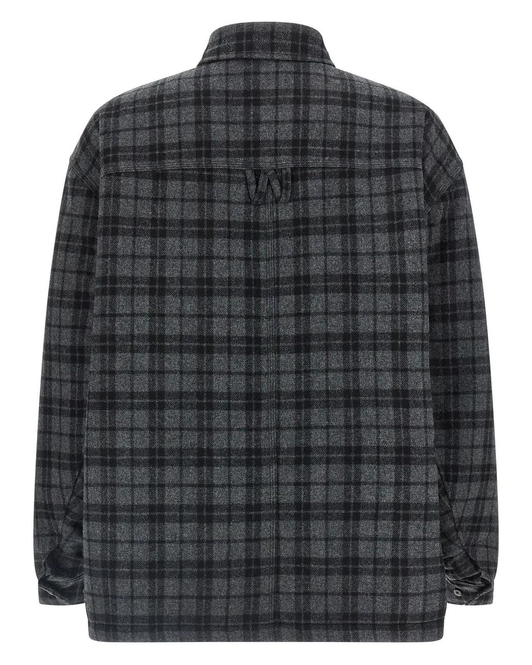 Willy Chavarria Gray Padded Overshirt for men