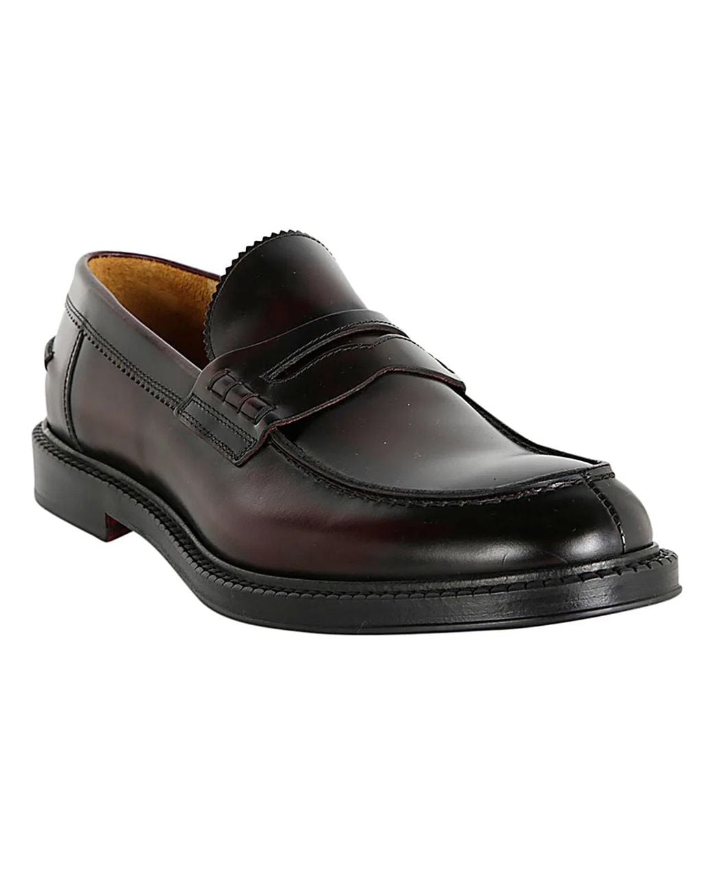 Corvari Black Loafer Wembley Leather Bottom for men