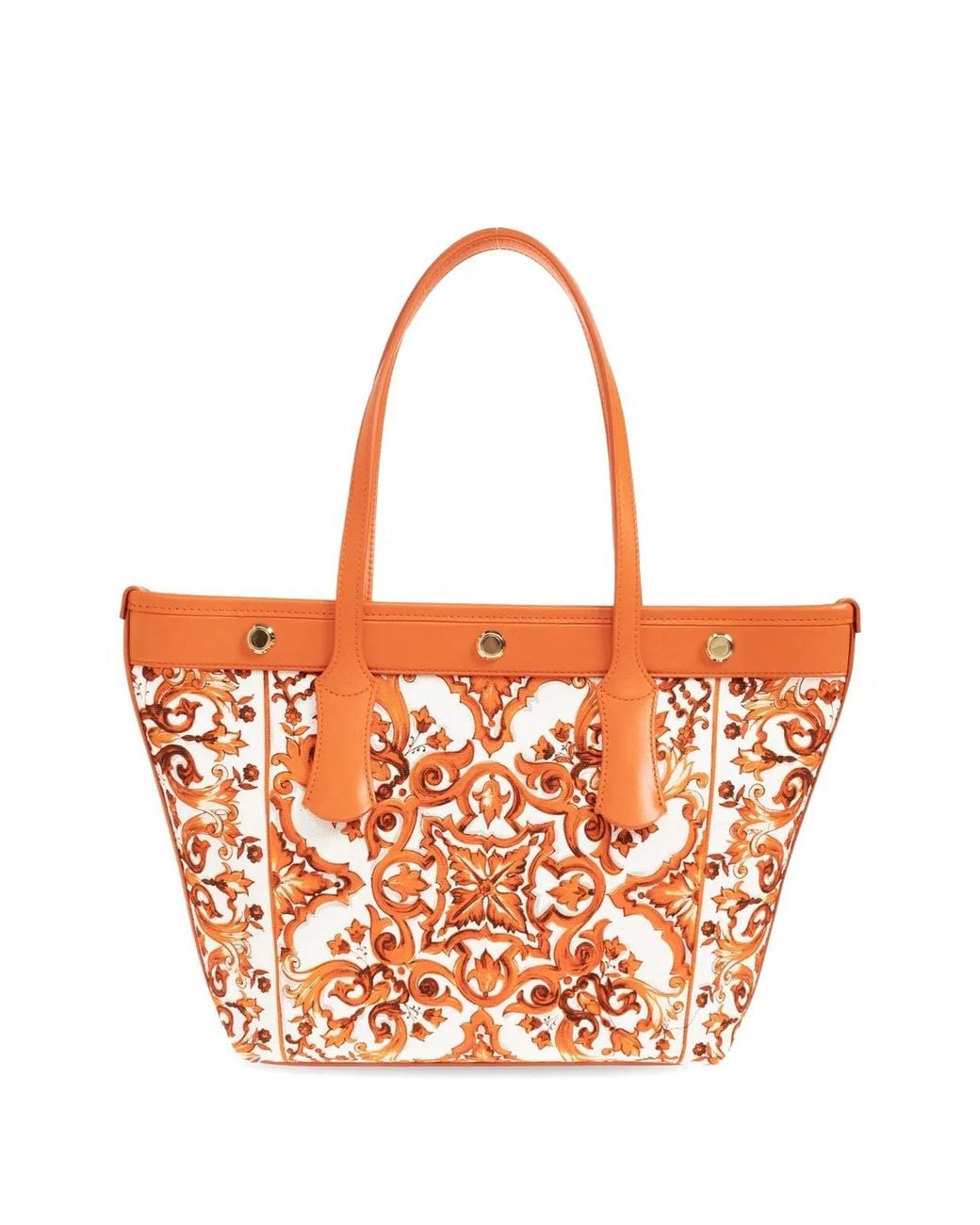 Dolce & Gabbana Orange Dolce & Gabbana Atene Shopping Bag