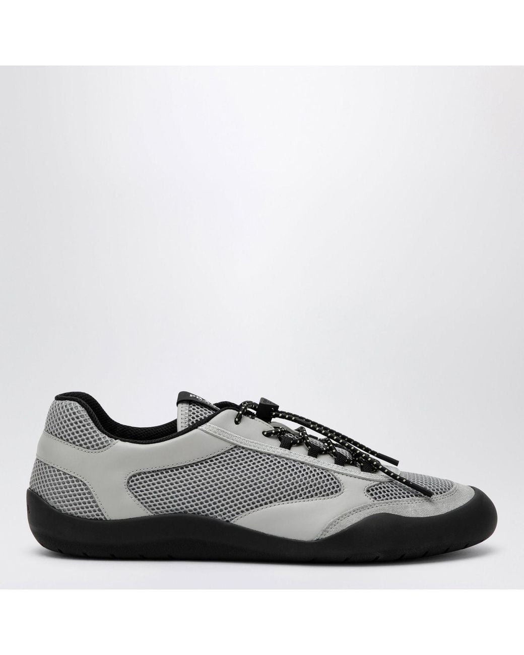 Prada Gray Speedrock Sneakers for men
