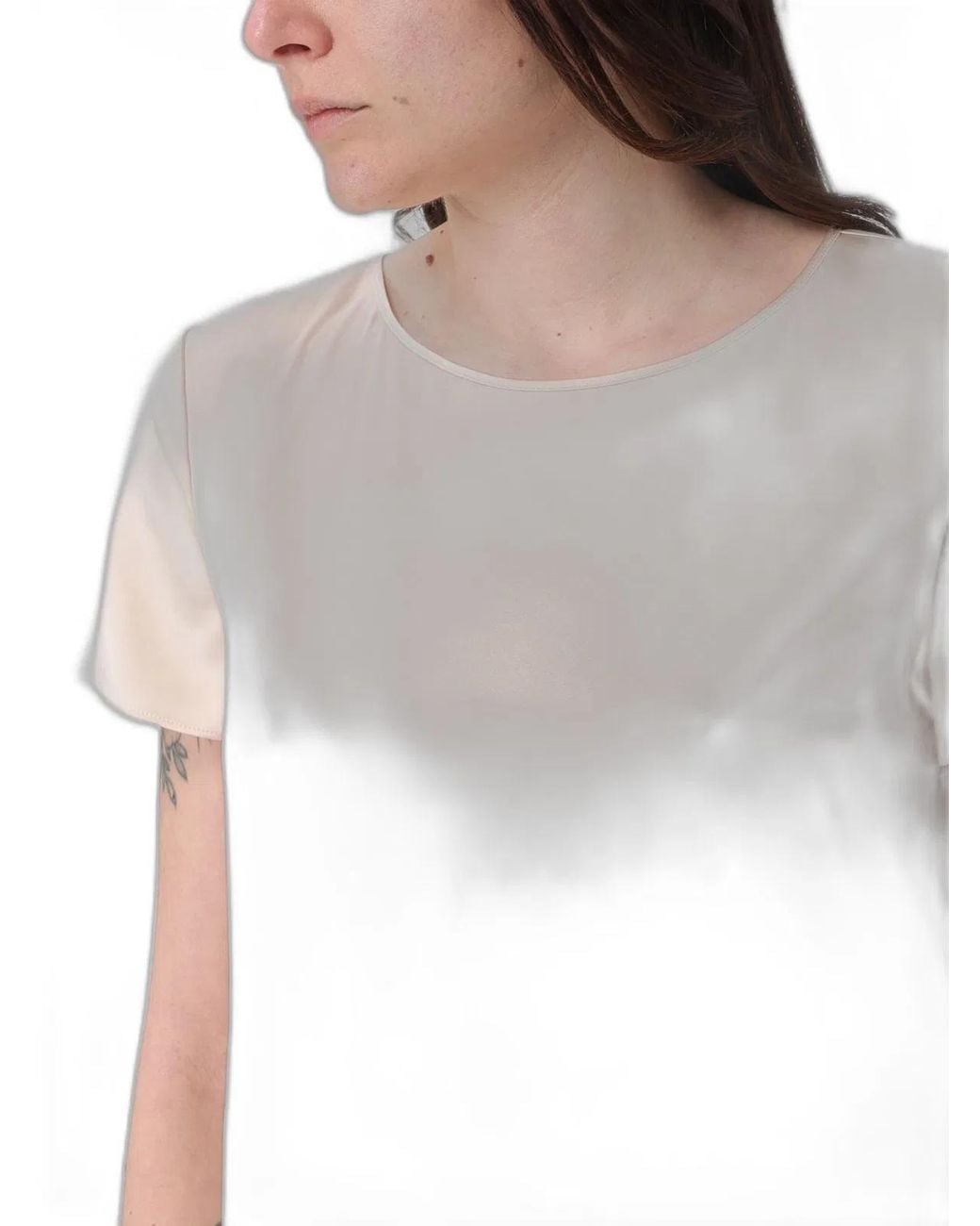 Emporio Armani White Silk Top