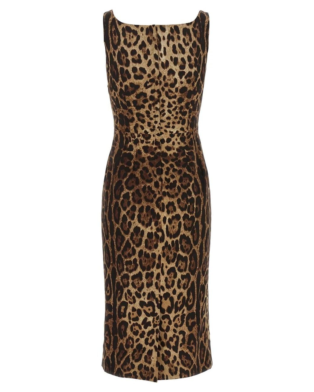 Dolce & Gabbana Natural Dolce & Gabbana Silk Charmeuse Dress
