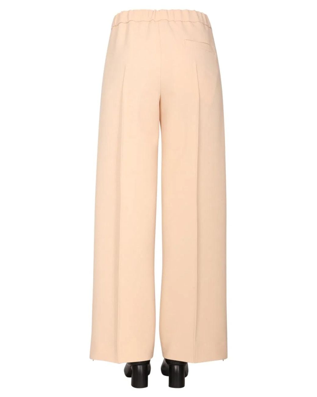 Jil Sander White Wool Pants