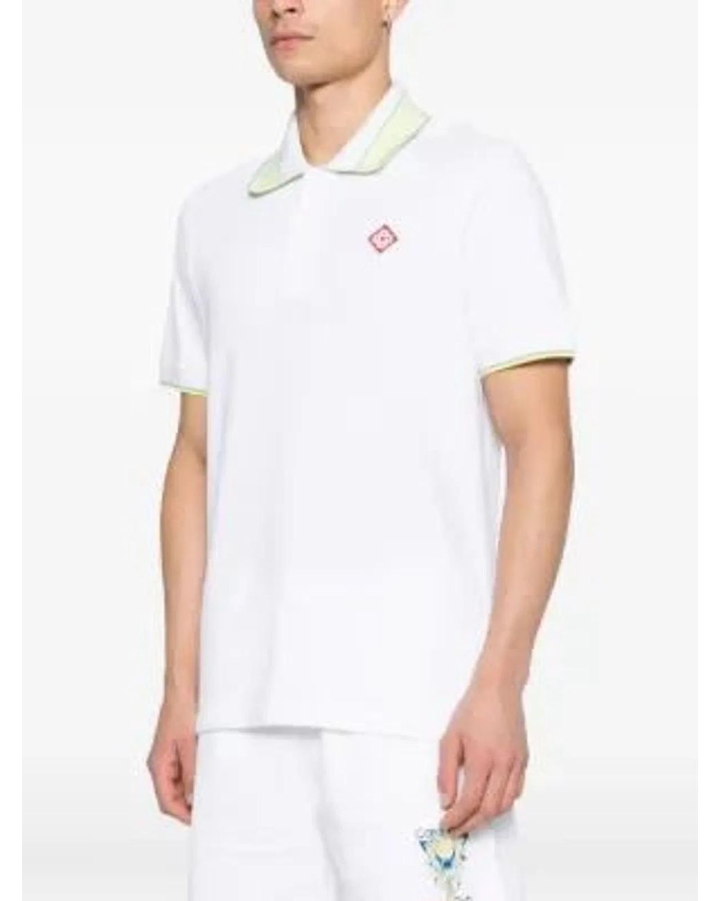 Casablanca White Pique Shirt for men