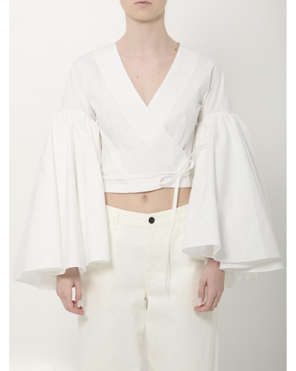 Jacquemus White Paysan Wrap Top