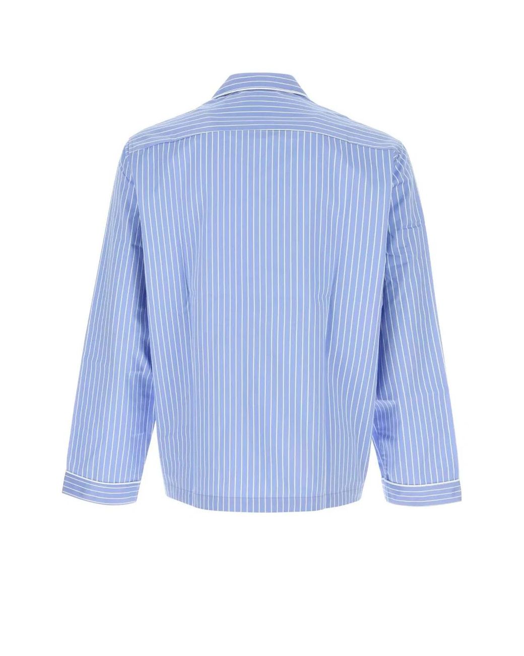 Tekla Blue Sateen, Pyjamas Shirt
