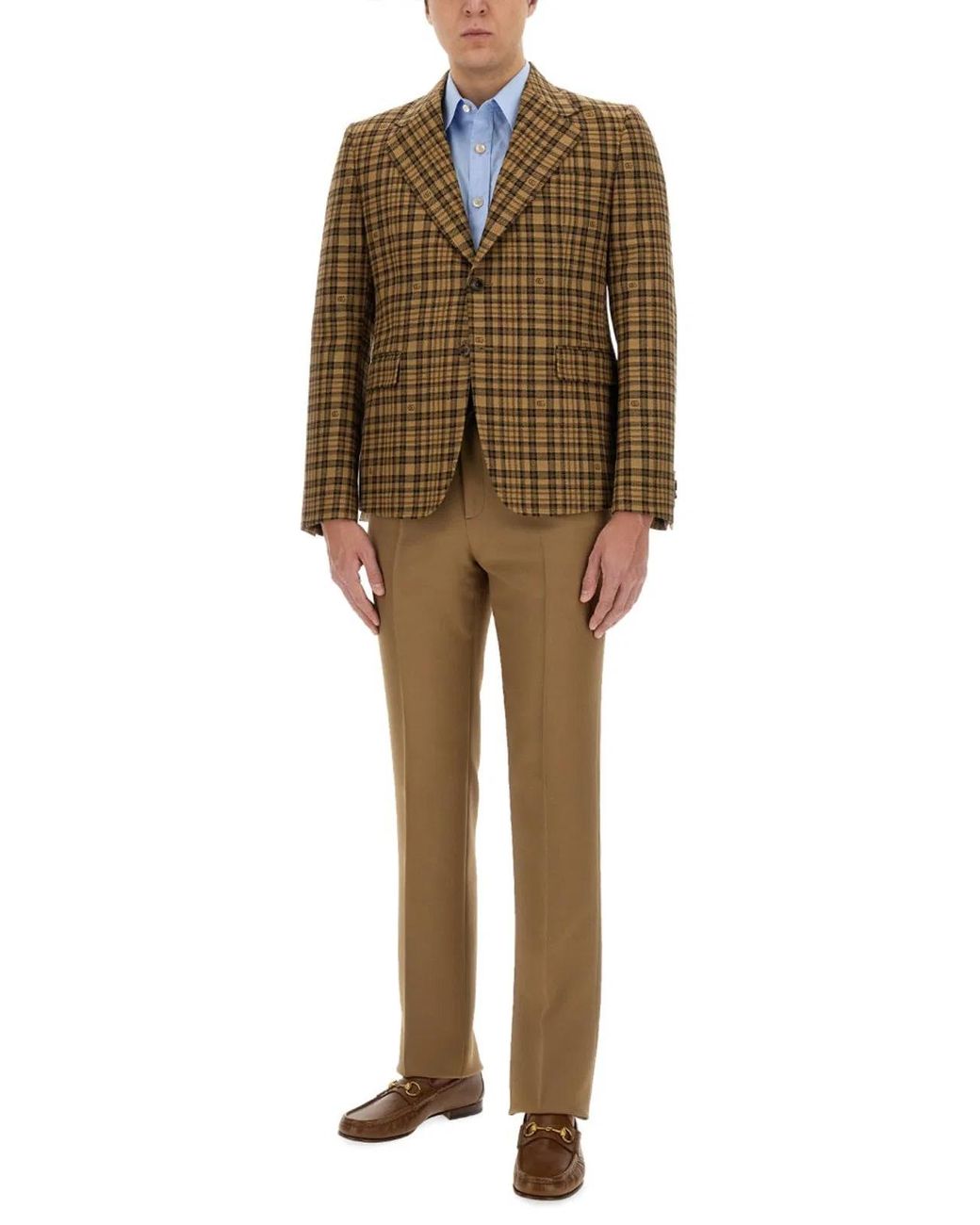 Gucci Brown Jacket With Double G for men