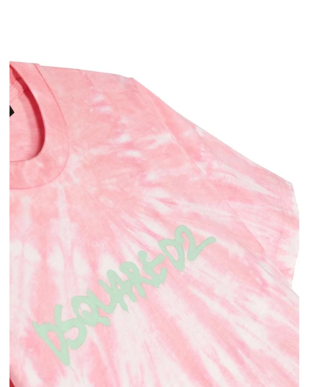 DSquared² Pink Mc Logo Slouch Fit T-Shirt