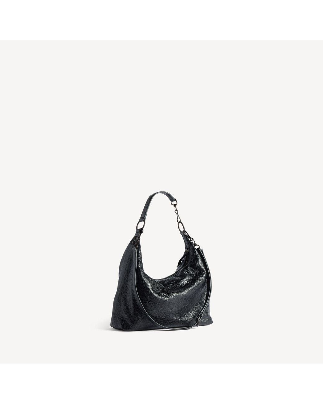 Balenciaga Black Small Le City Hobo Shoulder Bag