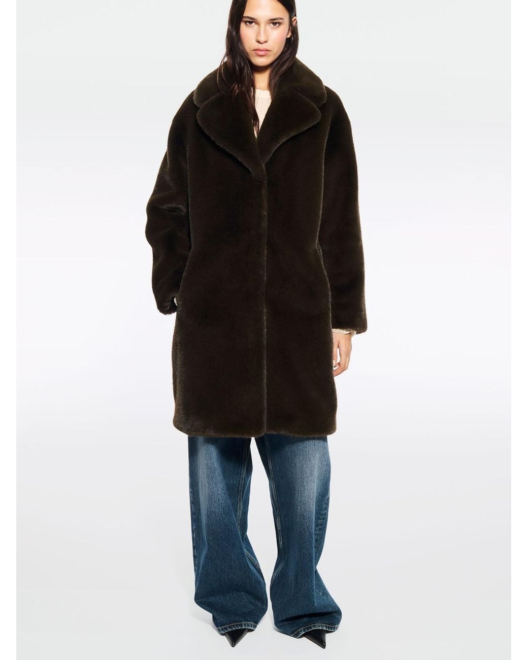 Stand Studio Black Camille Cocoon Coat