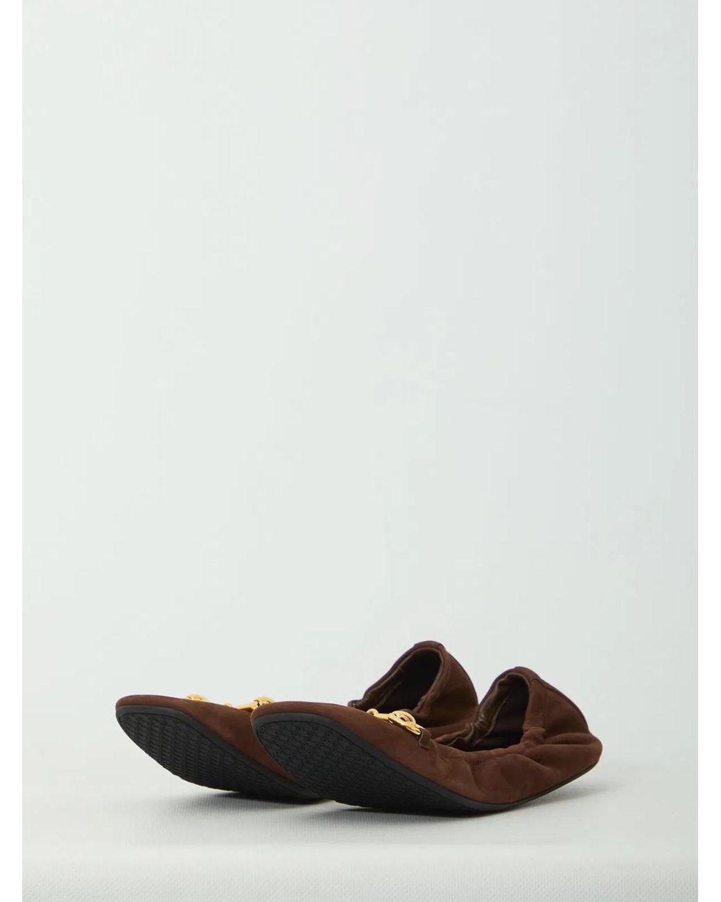 Gucci Brown Prima Ballerina Flat