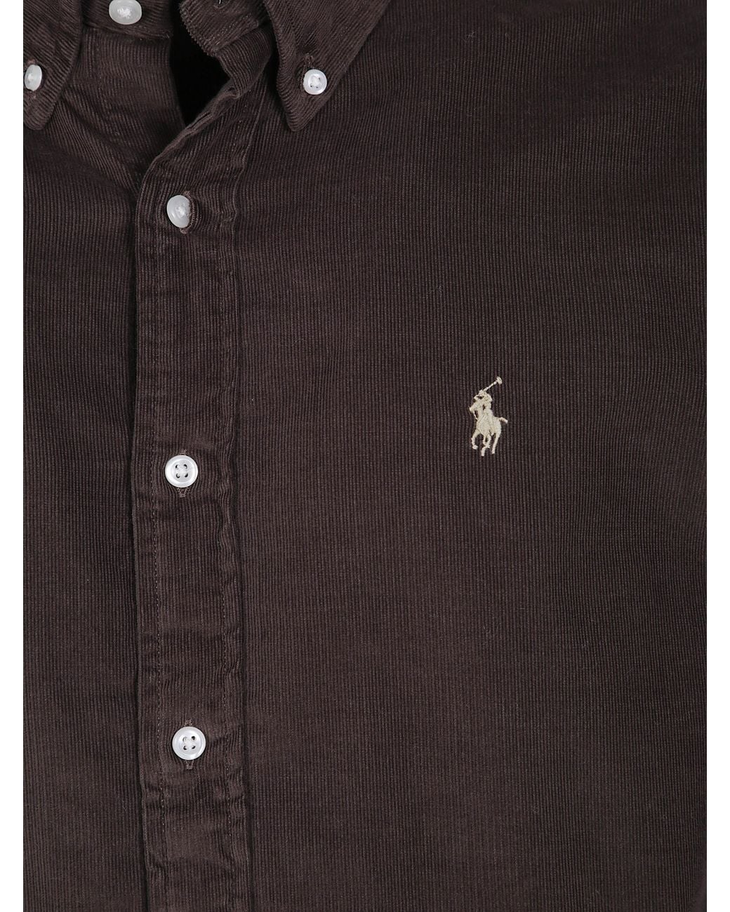 Polo Ralph Lauren Brown Long Sleeve Sport Shirt for men