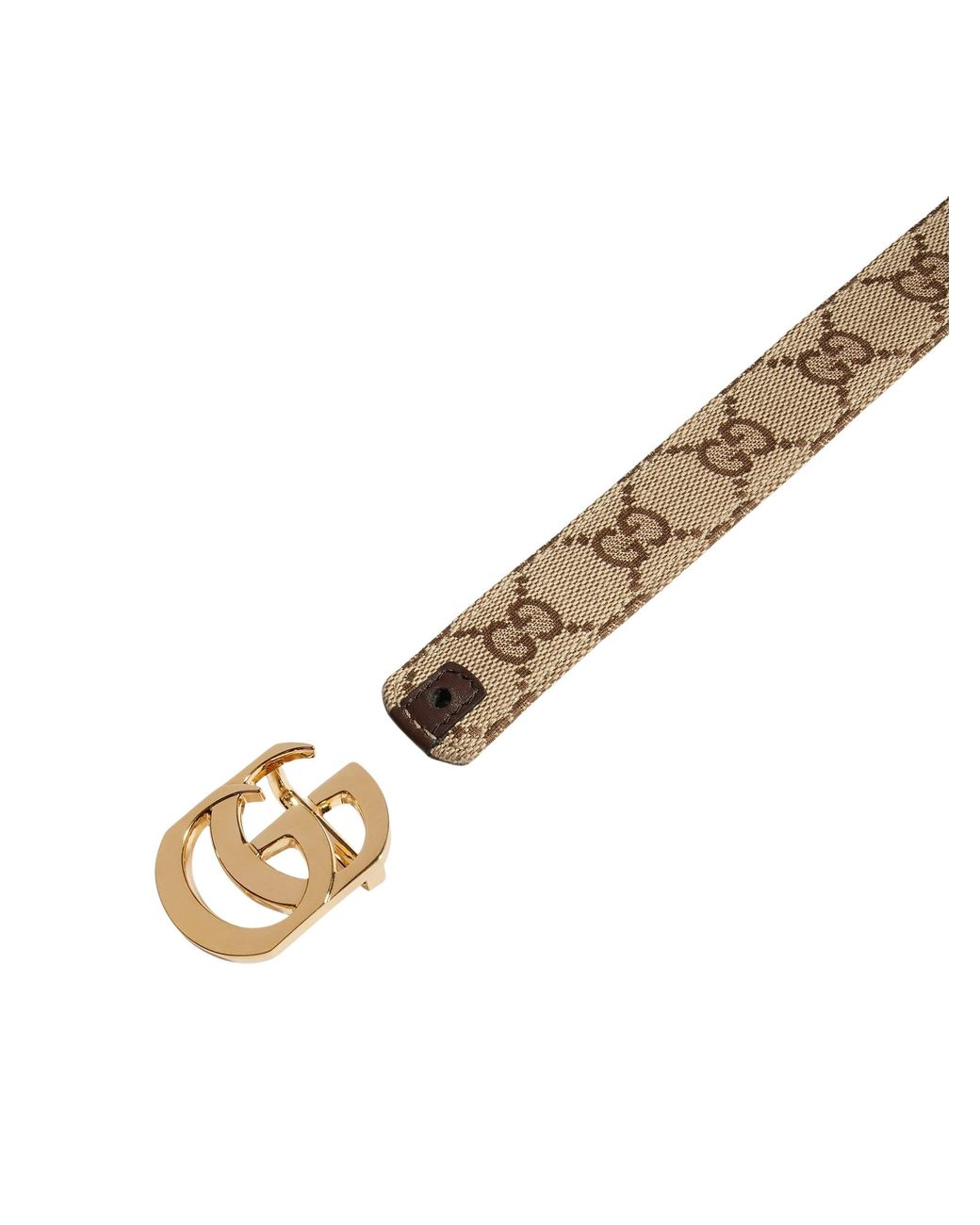 Gucci White Cut Gg Marmont Reversible Belt