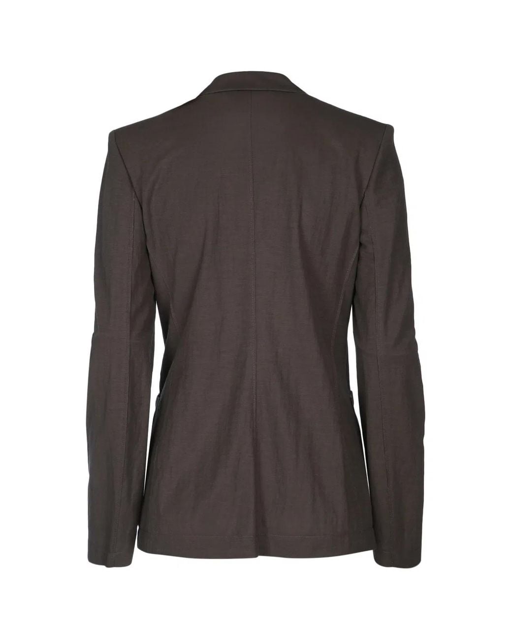 Harris Wharf London Black D.B. Blazer With Shoulder Pads Rayon