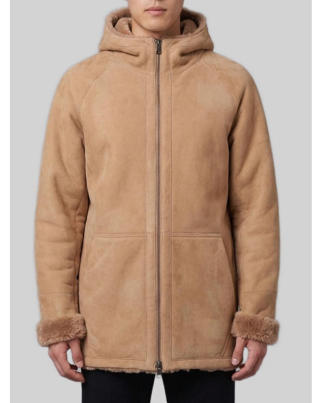 Salvatore Santoro Natural Reversible Midi Jacket for men