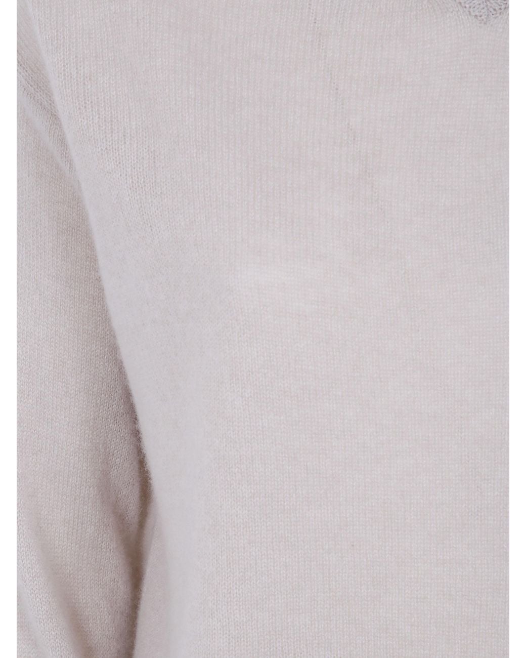 Rossopuro Gray Long Sleeved V Neck Over Sweater