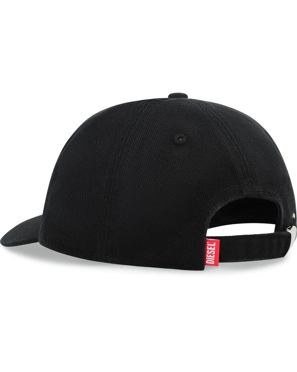 DIESEL Black Corry-Jacq-Wash Logo Baseball Cap for men