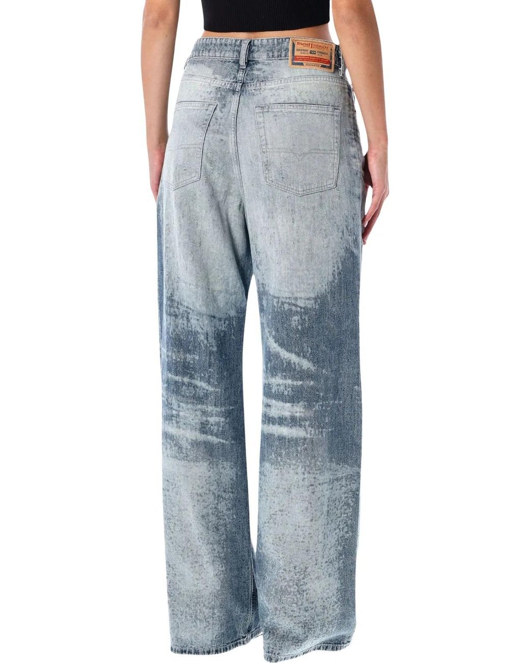 DIESEL Blue 1966 D-Sire Light Wide-Leg Jeans
