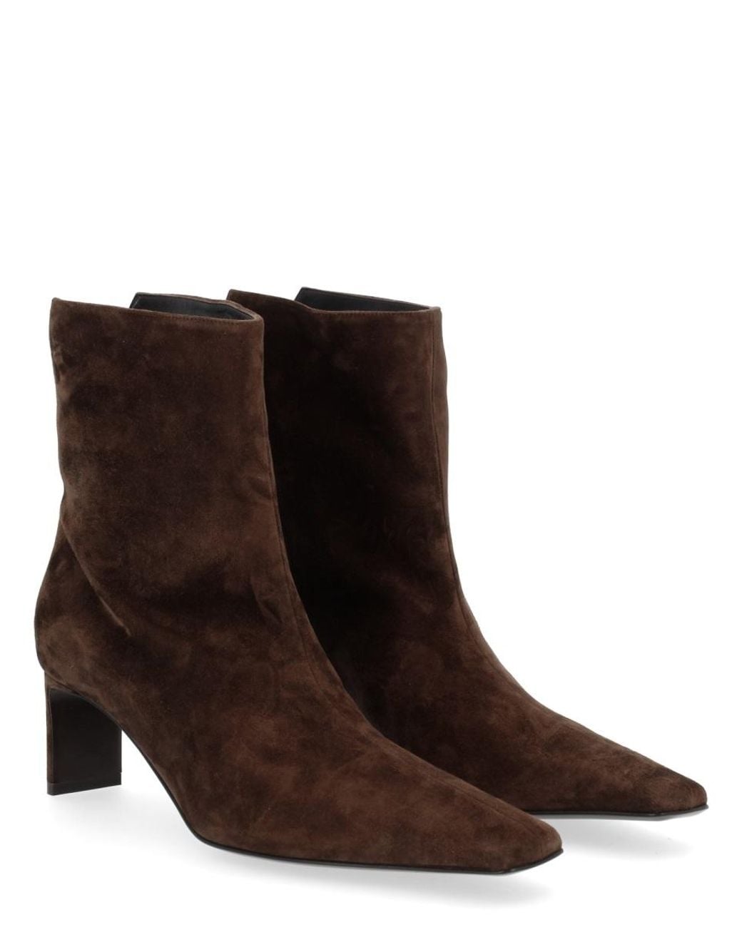 Khaite Brown Essential Leather Boots