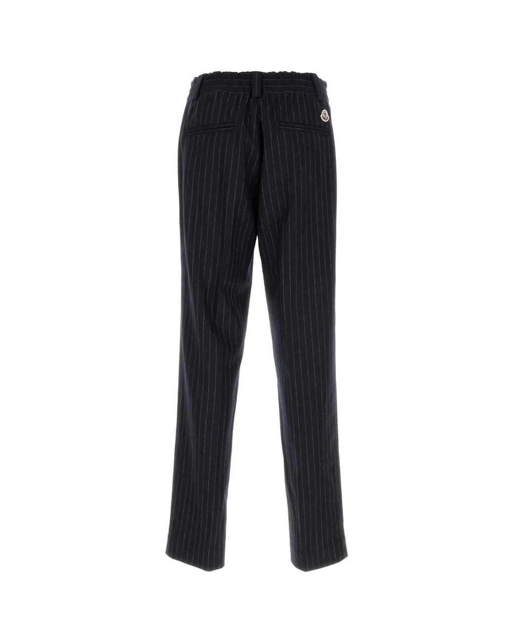 Moncler Black Straight Trousers for men