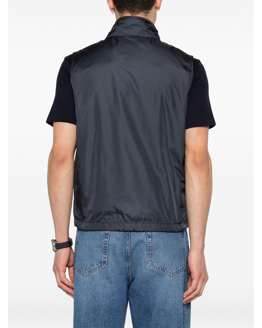 Aspesi Blue Gilet Vernes for men