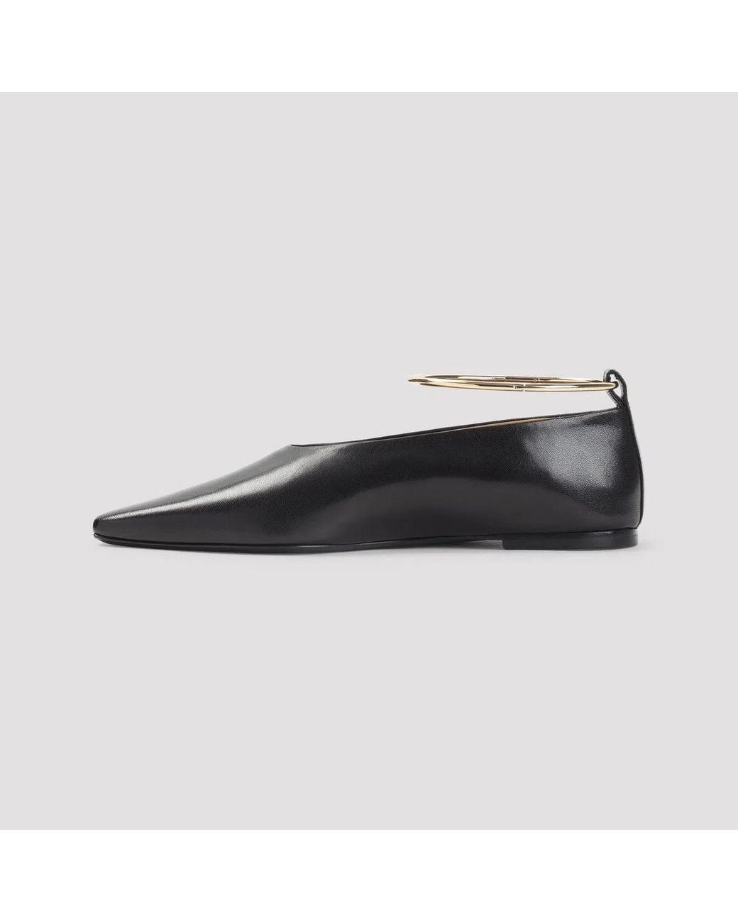 Jil Sander Black Chocolate Ring Ballerina