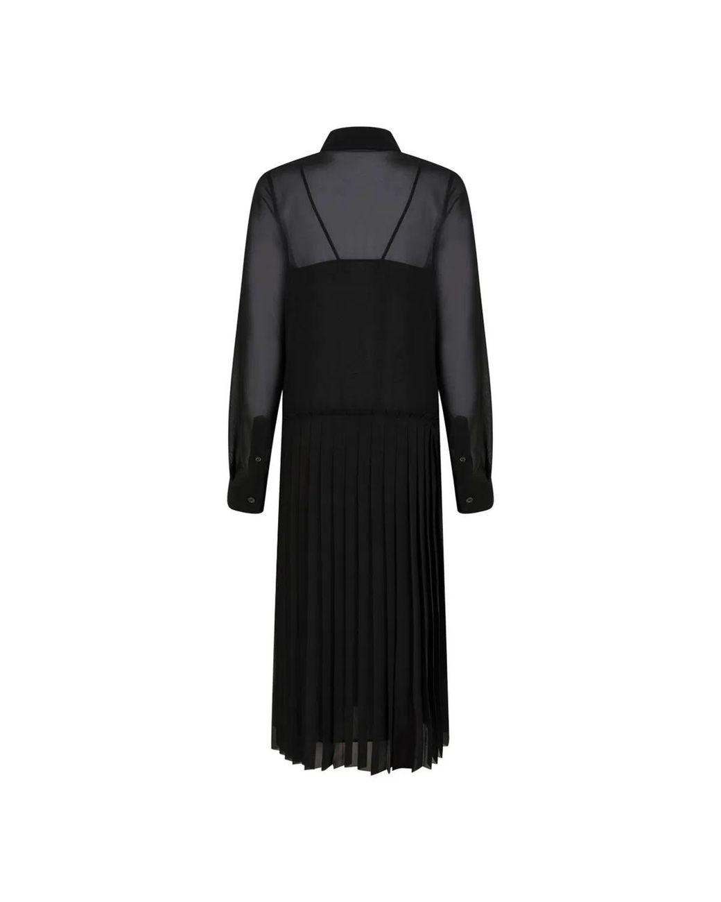 AMI Black Shirt Dress