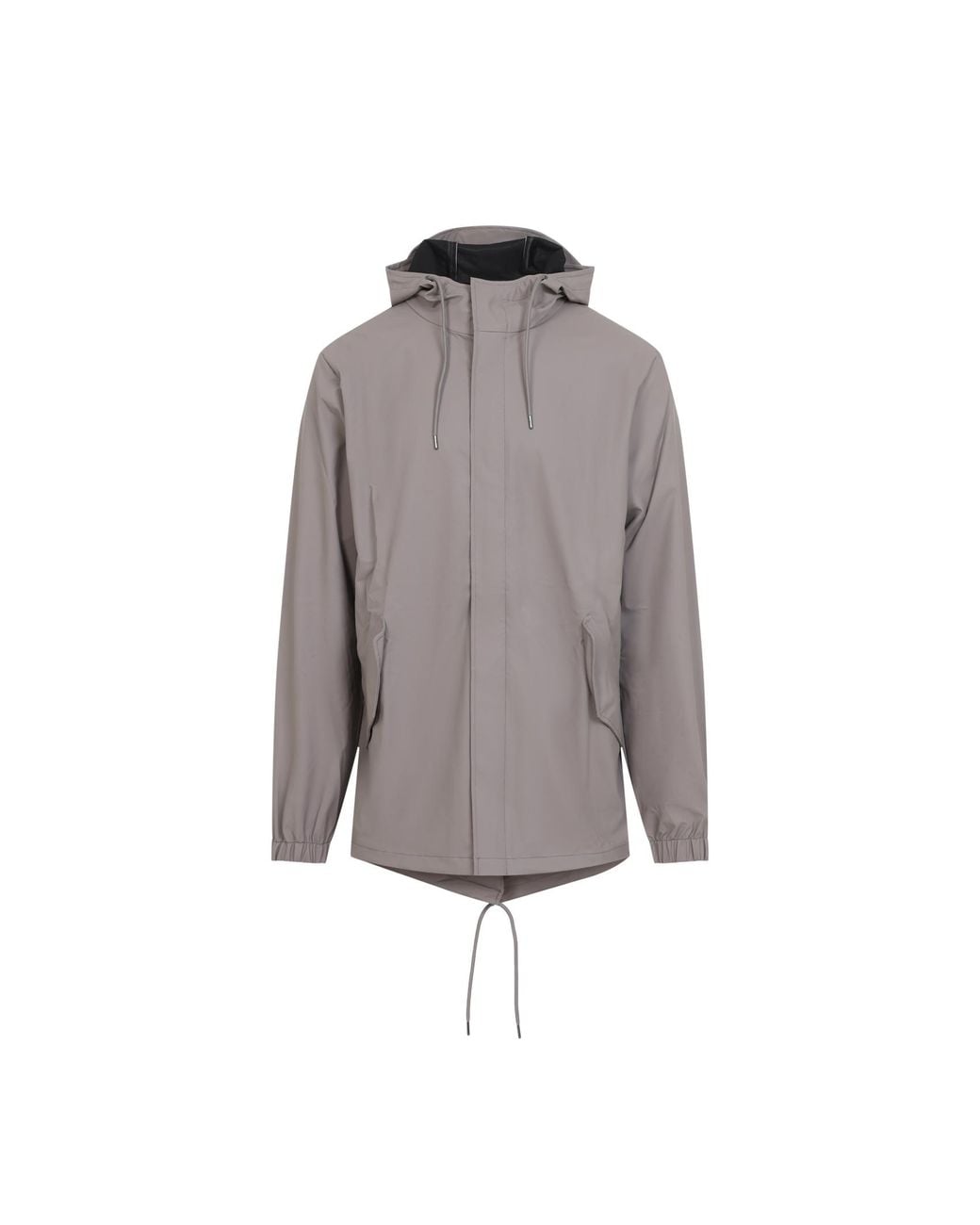Rains Gray Cinder Fishtail Jacket for men