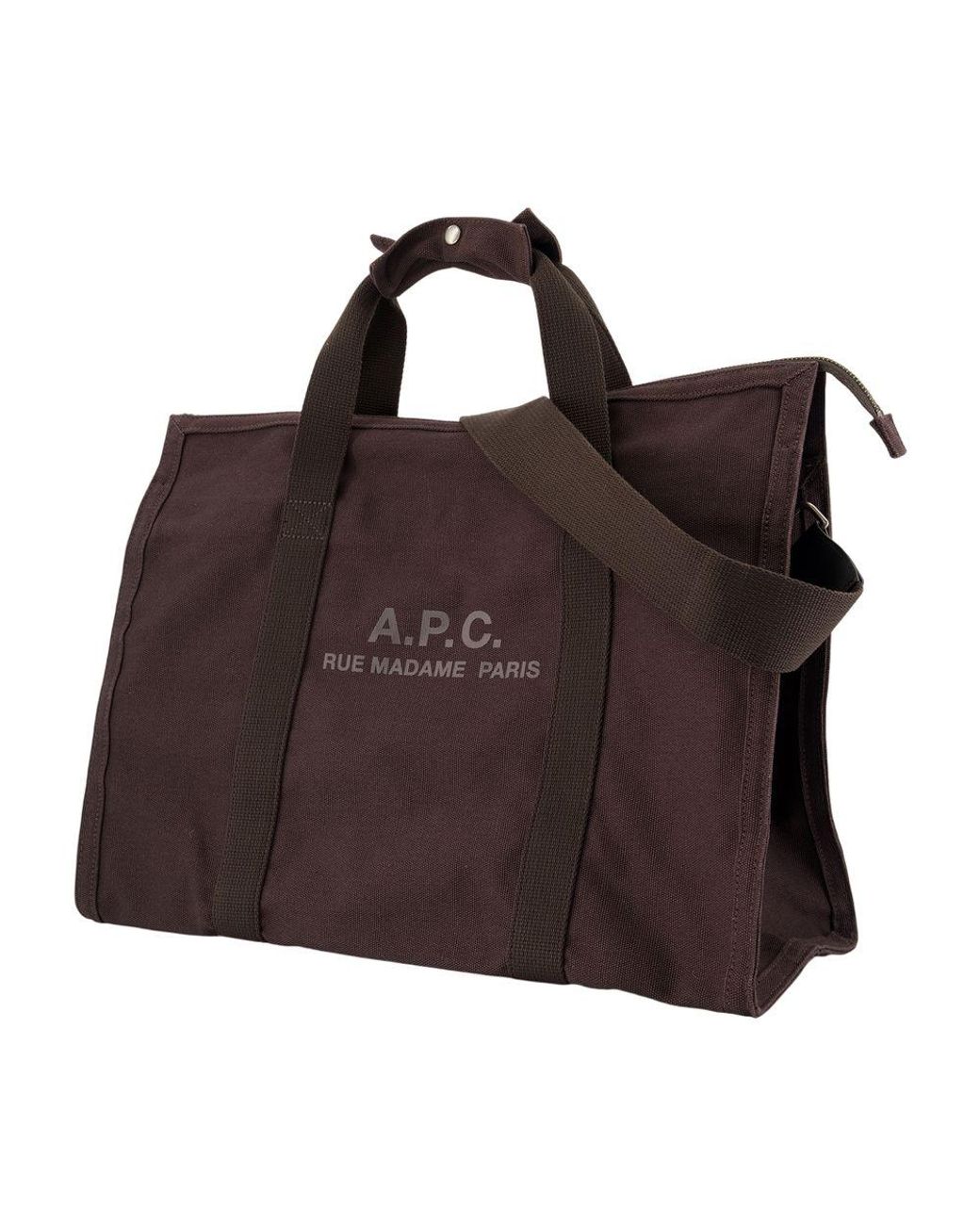 A.P.C. Brown Gym Recuperation Shopper Bag for men