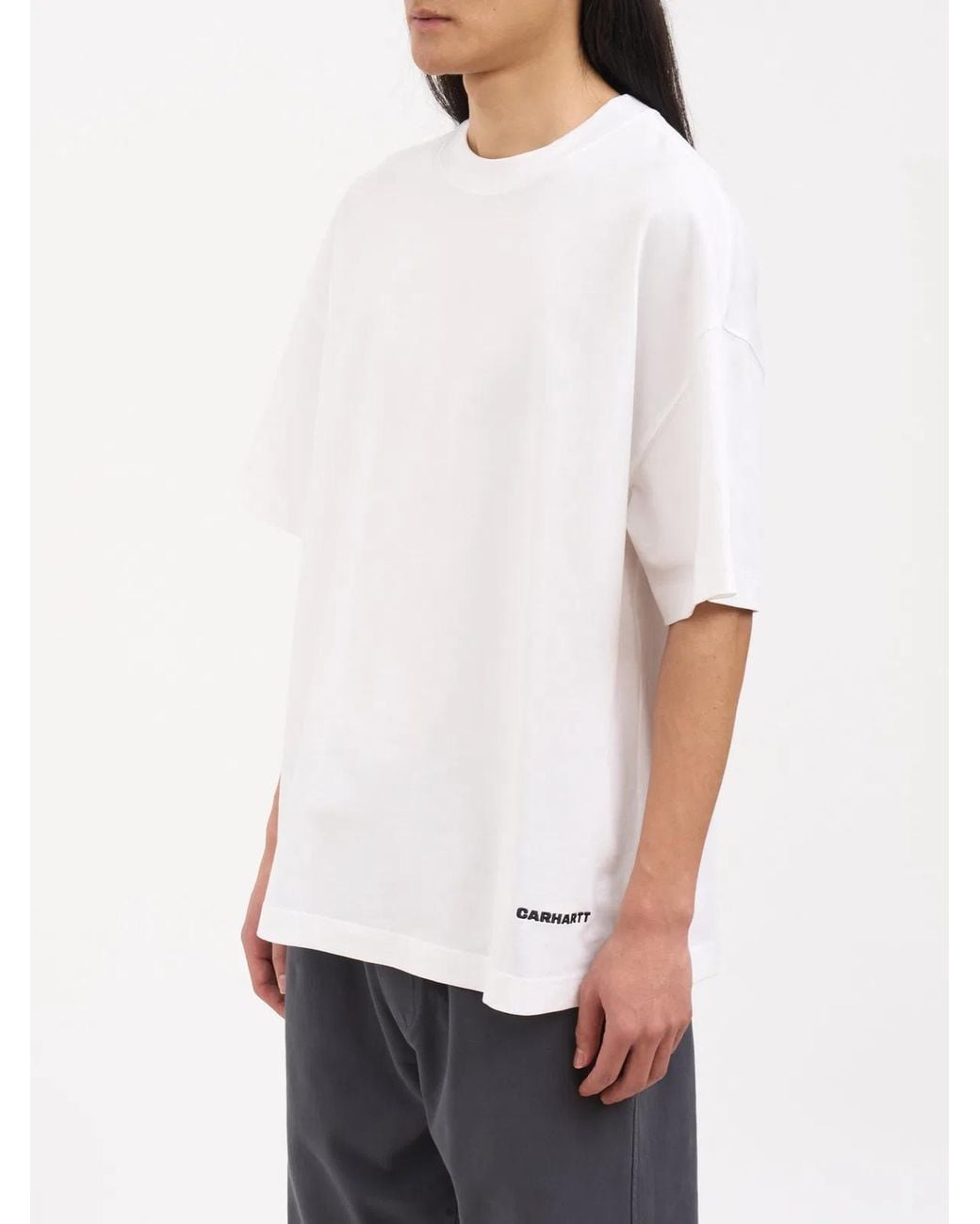 Carhartt White T-Shirt Link Script for men