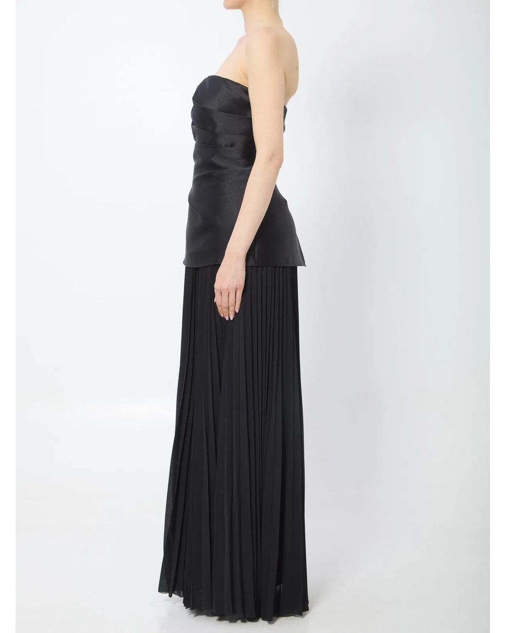 Solace London Black Claudette Maxi Dress